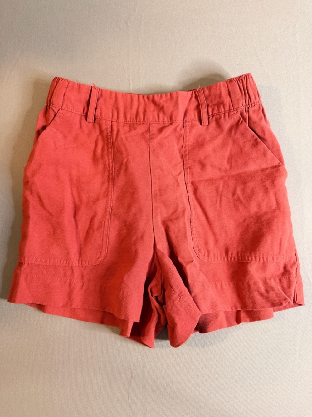 A New Day Women’s High-Rise Pull On Shorts In Terracotta Color Size XS